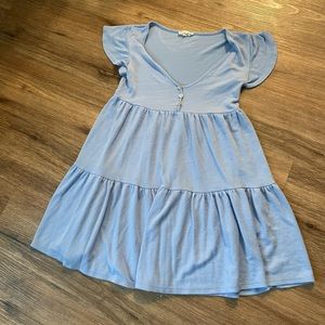 Light blue See you Monday dress